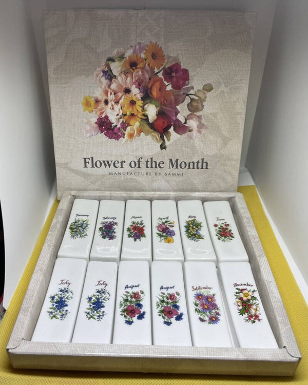 Bone Chine porseleinen bloemrijke  messenrust