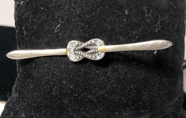 Antieke zilveren broche