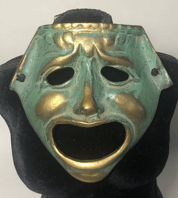 Bronze comédie masker