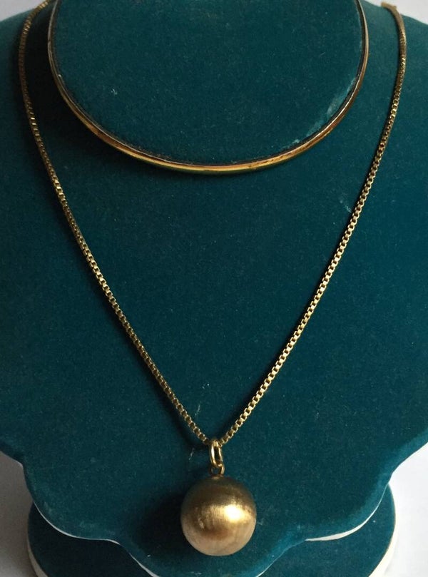 14k ketting en hanger