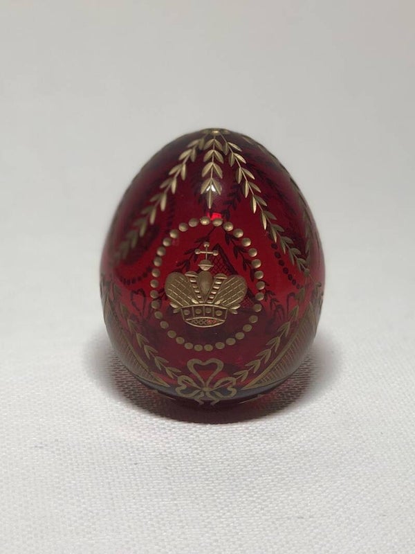 Handgemaakte kristallen Fabergé ei