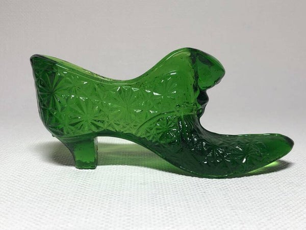 Glazen brocante schoen muiltje