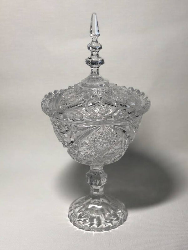 Kristallen gembercoupé met deksel