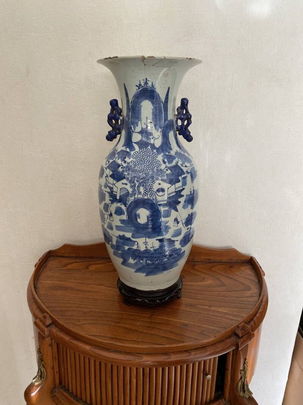 Chinese porseleinen vaas uit de Late Qing periode