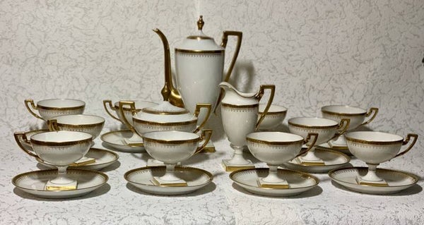 Porseleinen Limoges 'La Seynie' thee servies