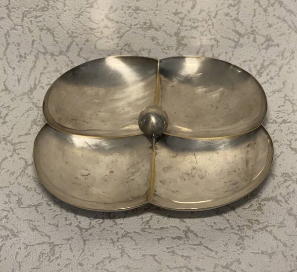 Verzilverde Art deco schaal