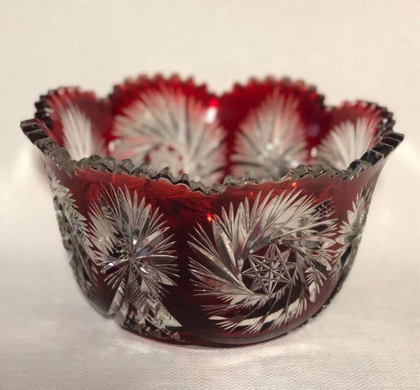 Kristallen bohemia schaal