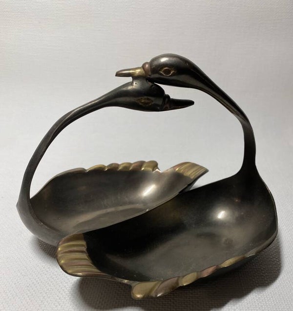 Koperen Art Nouveau schaal