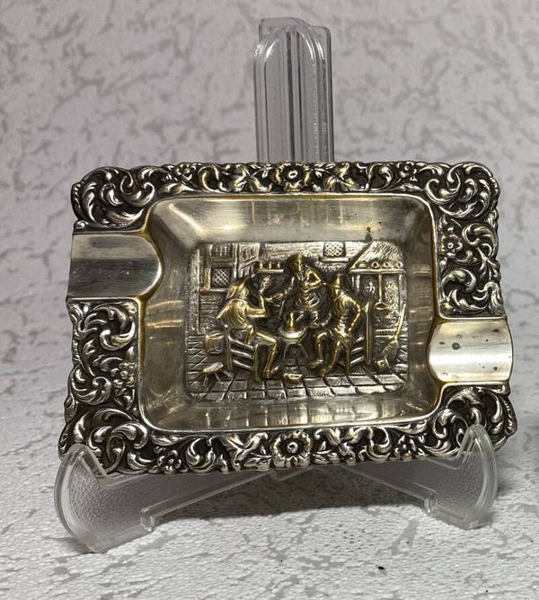 Verzilverde Herbert Hooijkaas asbak