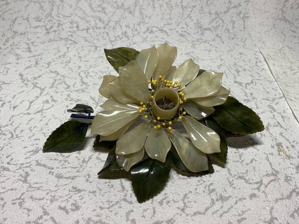 Chinese Jade lotus kandelaar