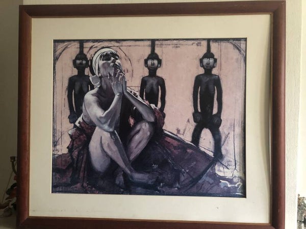 Ingelijste geprinte schilderij