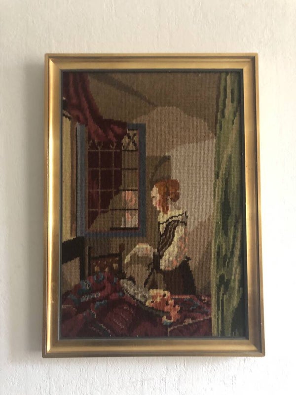 Geborduurde schilderij