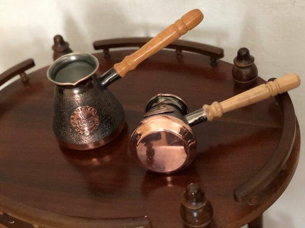 Armeense koperen koffie/ java potten