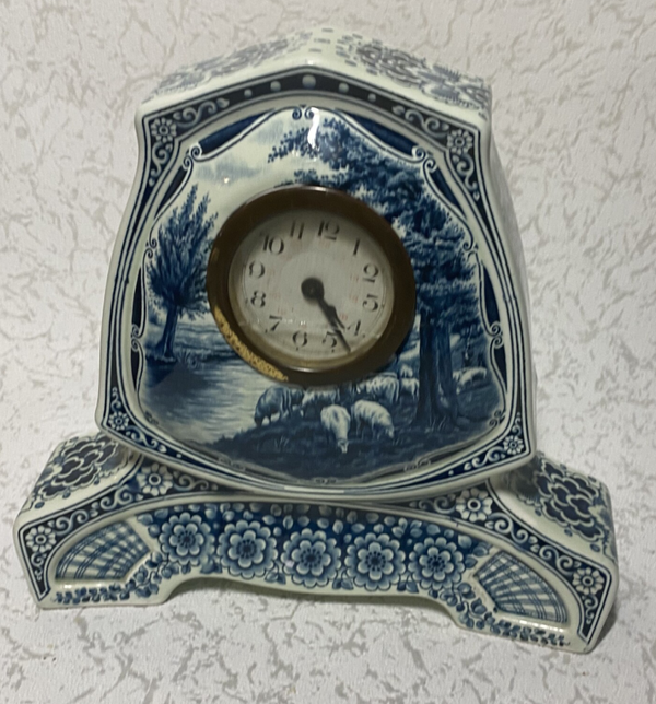 Delftsblauwe pendule klok