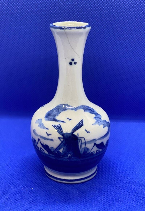 Delfts blauwe miniatuur vaasje