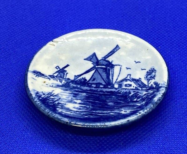 Delfts blauwe muur schoteltje