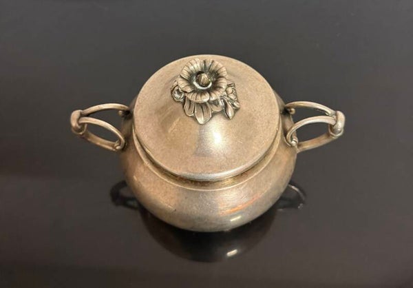 Silver-Plated Covered Sugar Bowl , Christofle