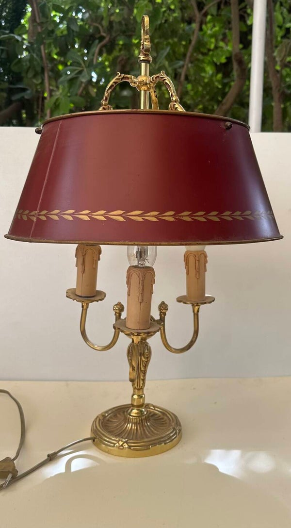 BOUILLOTTE LAMP IN BRASS