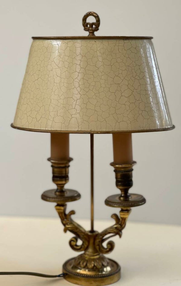 French 1920s Louis XVI Style Student Oil Lamp