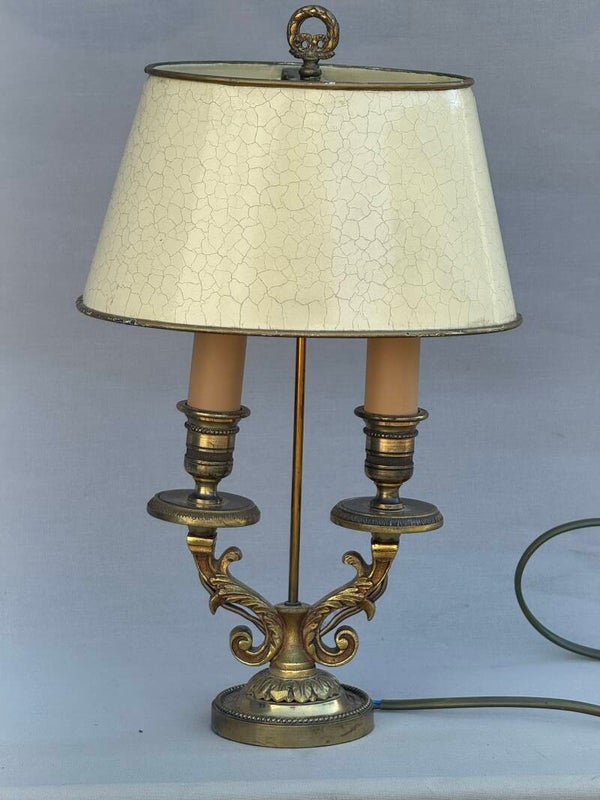 French 1920s Louis XVI Style Student Oil Lamp