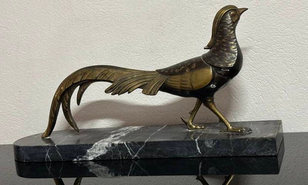 Art Deco Bronze Sculpture Signed L. Carvin