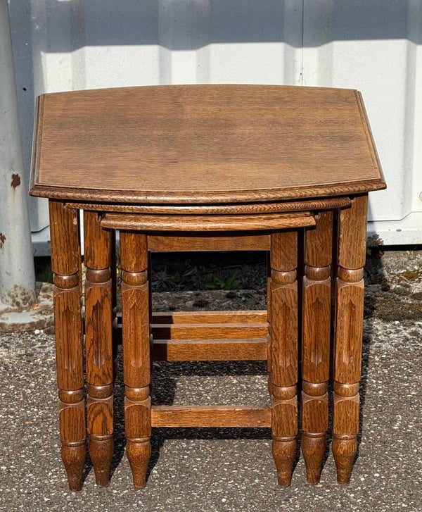 Wooden  Vintage Nesting Tables side , set of 3