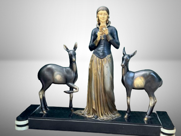 Art deco sculpture,Menneville