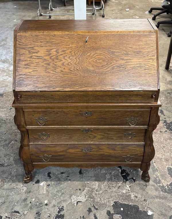 Classic rootnut  belly secretaire