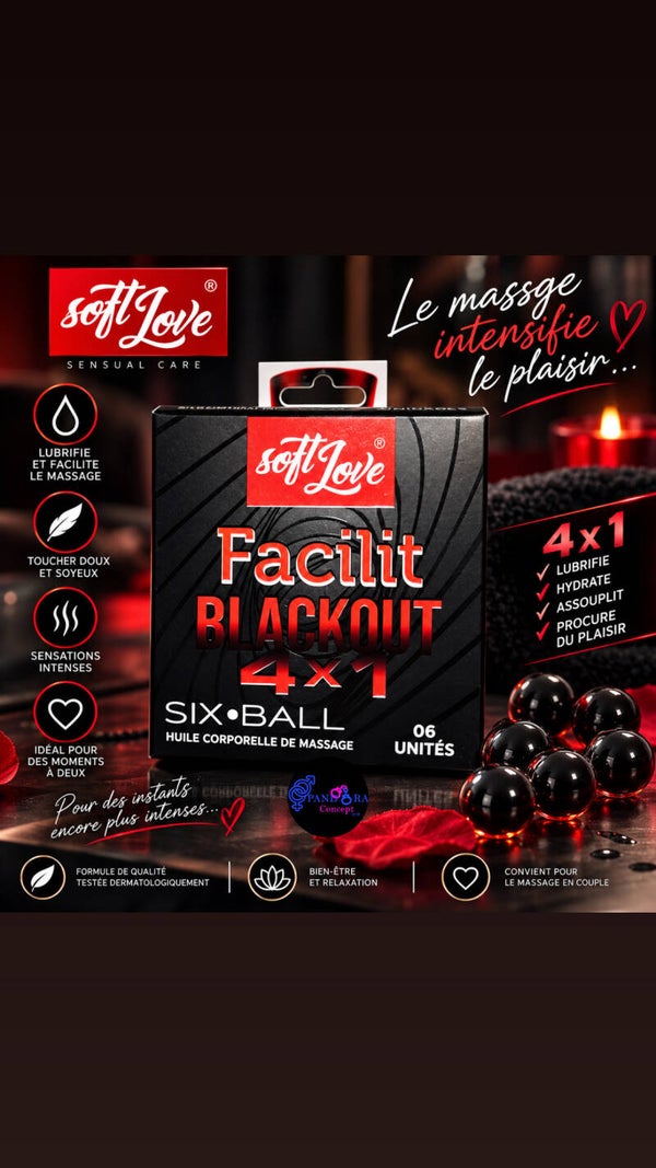 Anesthésiant anal Facilit Black-out 4x1