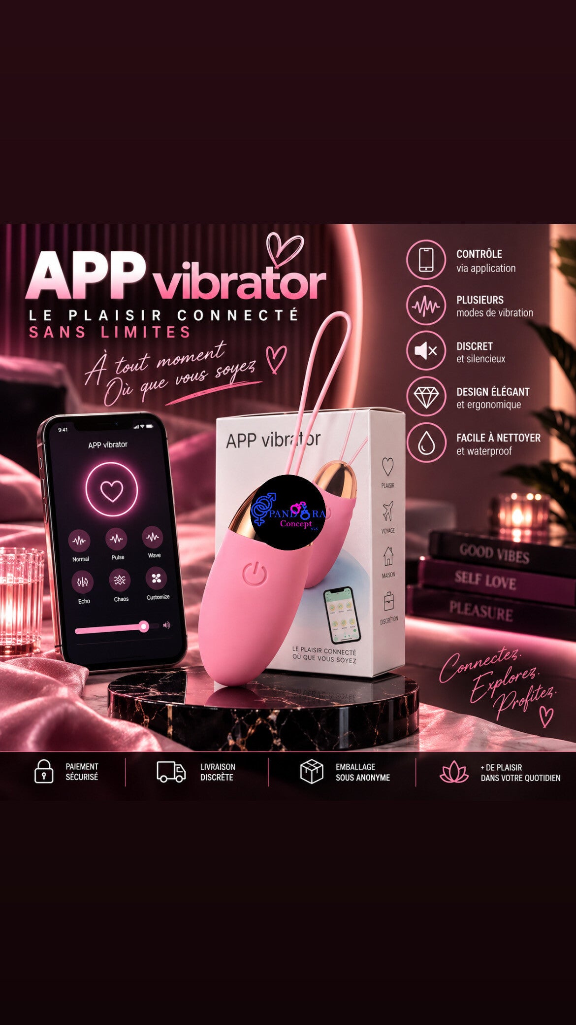 Bullet télécommande par application