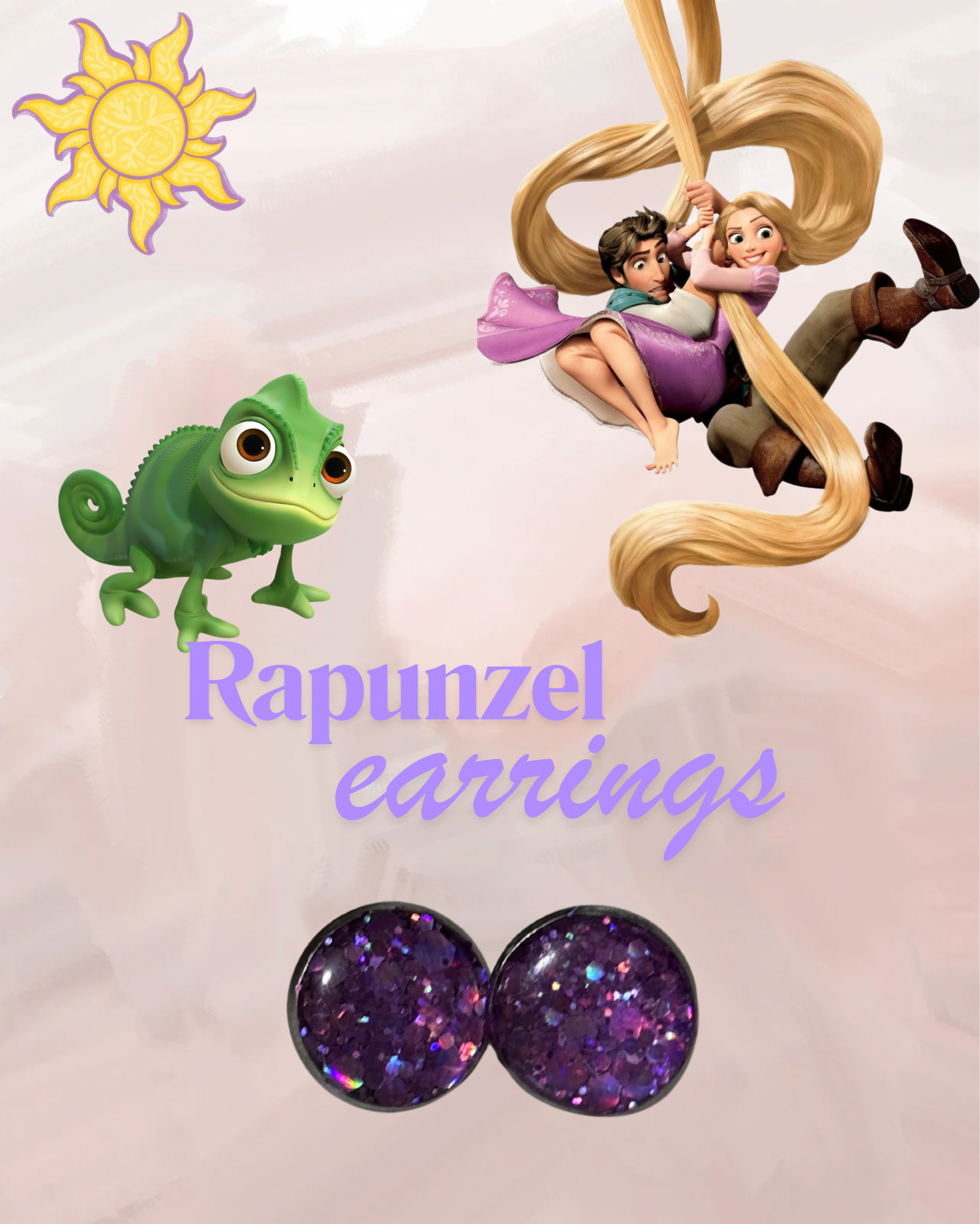 Rapunzel earrings