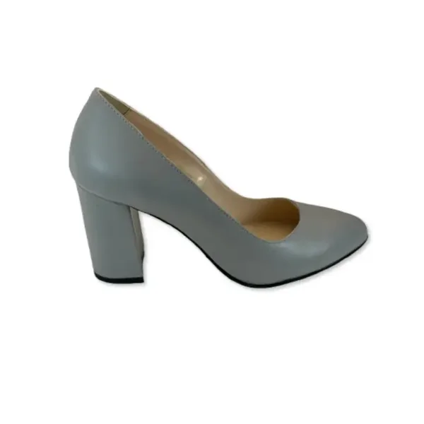 Gabriela dames pumps van grijs echt leer 90