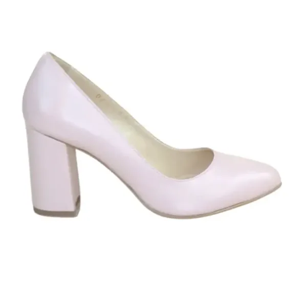 Gabriela dames pumps van poederbeige echt leer 474-2