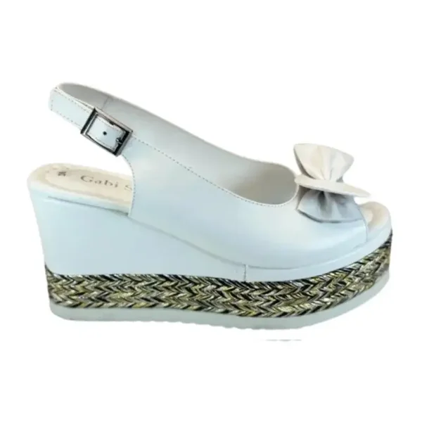 Dames Sandalen van Wit Leer Lorena 194