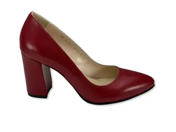 Dames pumps van bordeaux leer 474-24