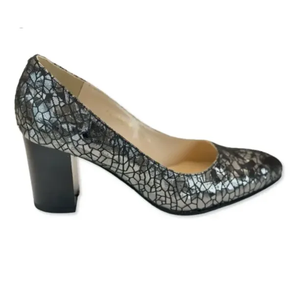 Lorena dames pumps van grijs echt leer 5094-5
