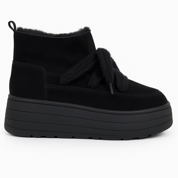 Dameslaarzen van Zwart Suède Leer 4031-1