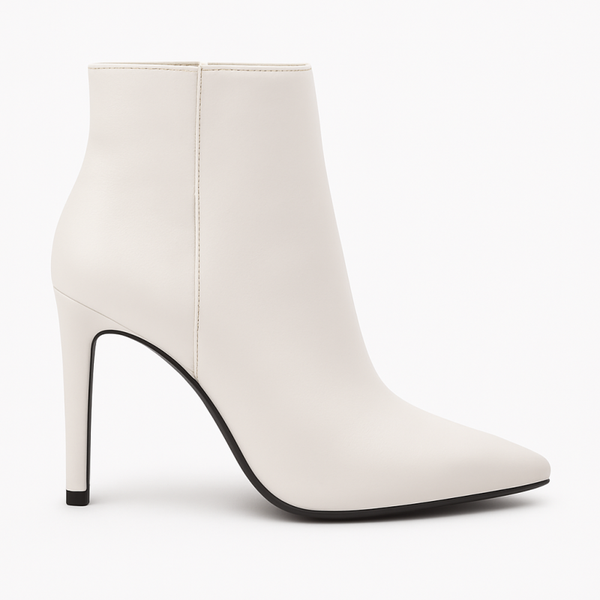 Dames Enkellaarsjes Office - Beige Leer 4055-4