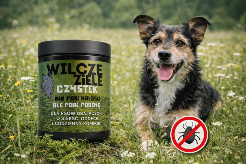 czystek dla psa na kleszcze