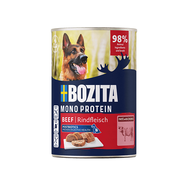 Bozita Dog Paté, Wołowina – Klasyczny pasztet z postbiotykami