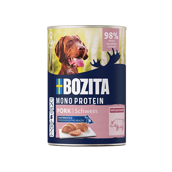 Bozita Dog Paté, Wieprzowina – Klasyczny pasztet z postbiotykami