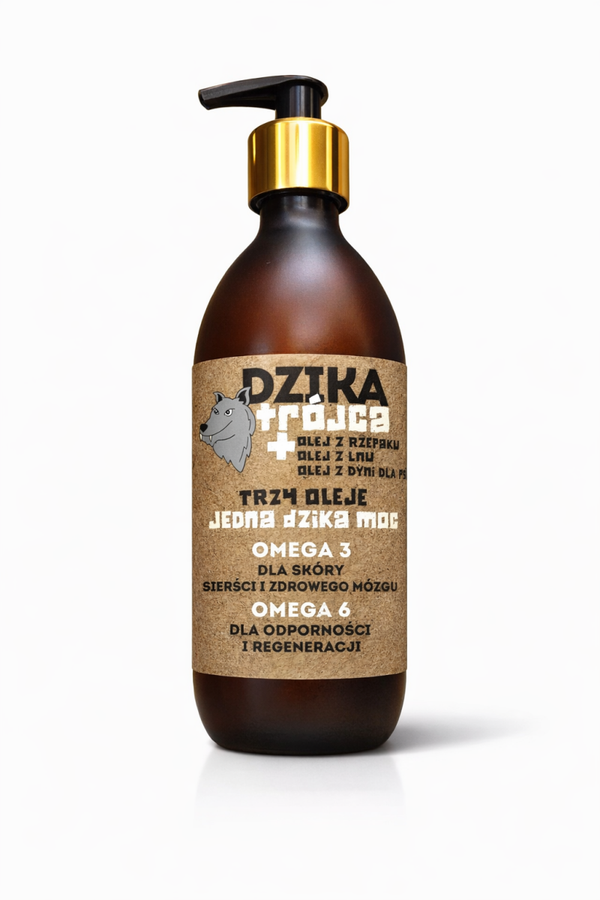 Dzika Trójca Olej dla psów 250ml