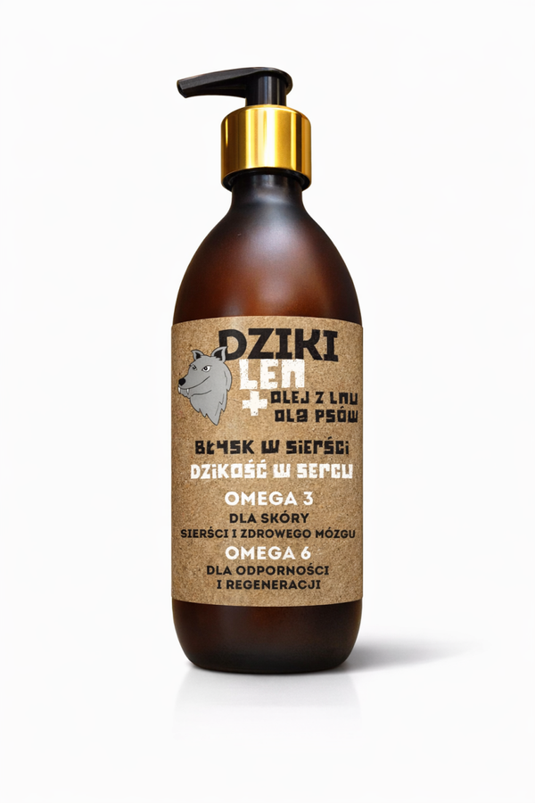 Dziki Len -Olej Lniany dla psa 250ml