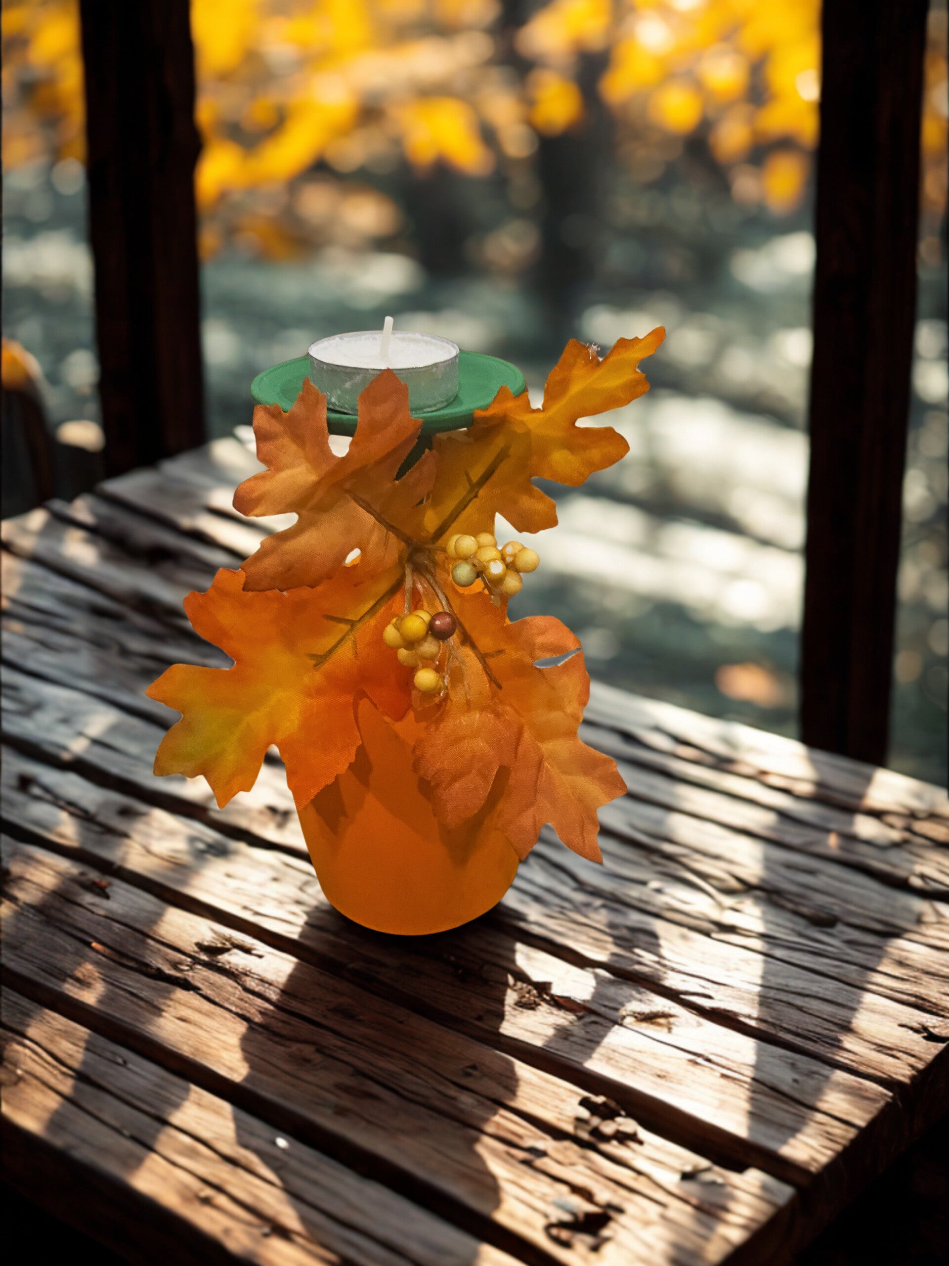 Pumpkin candleholder