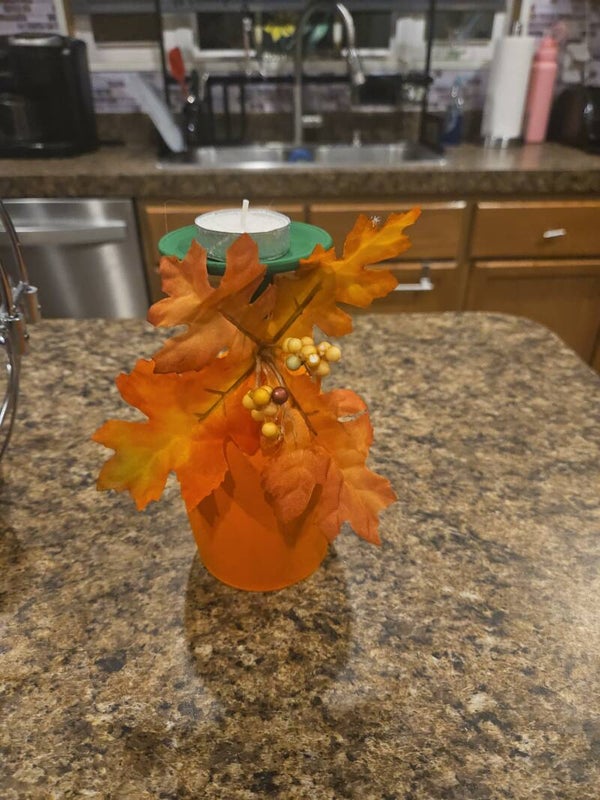 Pumpkin Candle holder