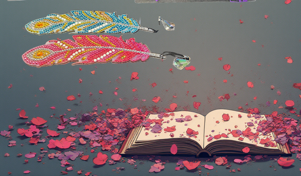 Diamond glammed bookmark