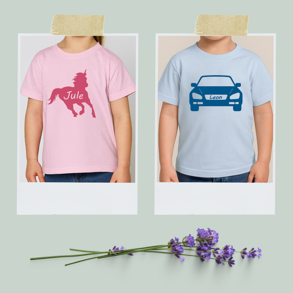 Personalisierte Shirts für Kinder mit Namen