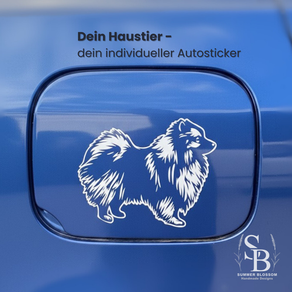 Personalisierter Autosticker vom Haustier  individueller Vinyl Autoaufkleber Hund und Katze, wetterfest