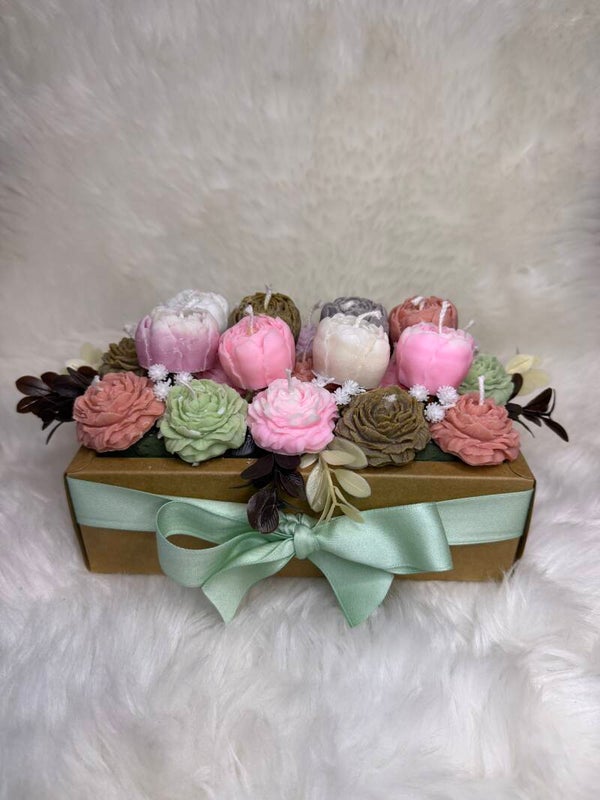 The Mix Candle Flowers Box