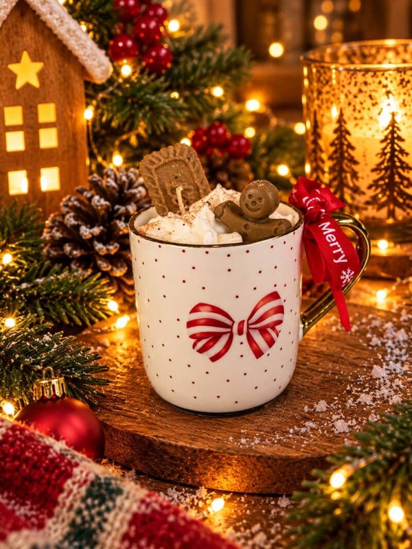 Christmas Tea in bow Cup